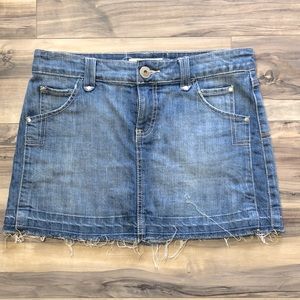 Y2K Smart Set Distressed Mini Jean Skirt sz 5
